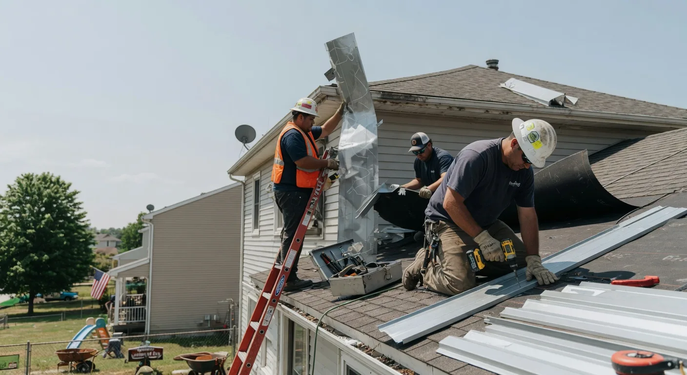 Storm Damage Metal Roof Repair in Canones, NM